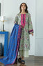 Unstitched 3 Piece Embroidered Lawn Shirt , Cambric Pant and Lawn Dupatta