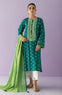 Stitched 2 Piece Embroidered Lawn Shirt and Lawn Dupatta